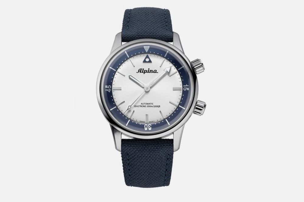 Swiss Alpina Seastrong Diver 300 Heritage Automatic 42mm Mens Watch AL-520NS4H6